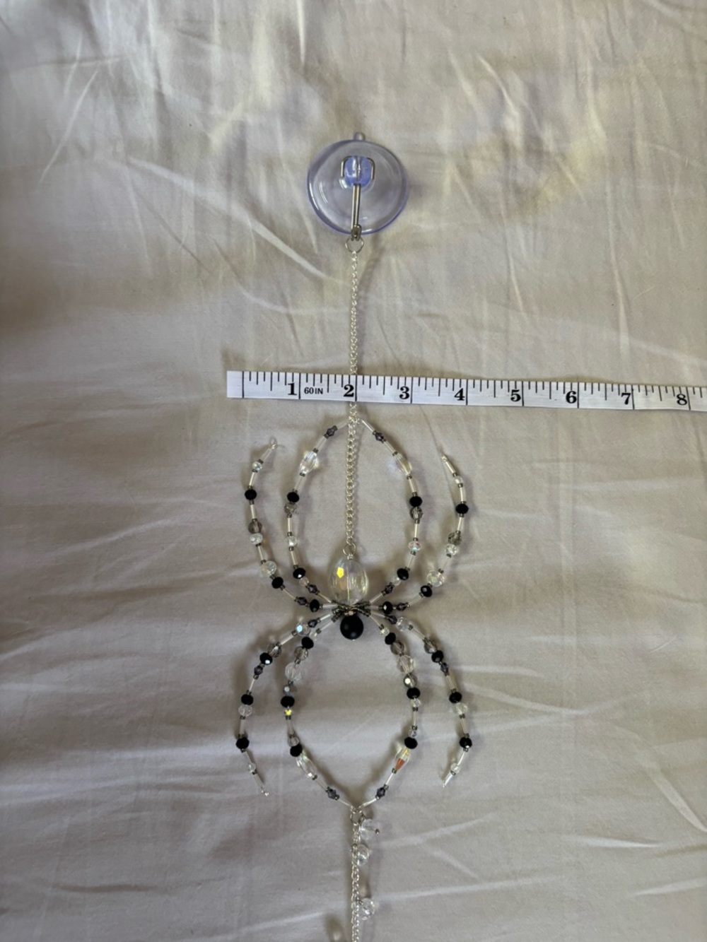 Crystal Beaded Spider Suncatcher - Picture 9 of 10